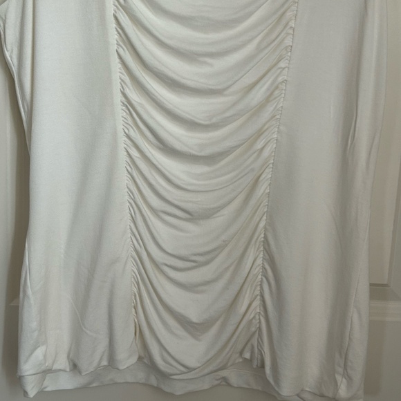 White House Black Market Sleeveless Cream Blouse - Picture 2 of 5